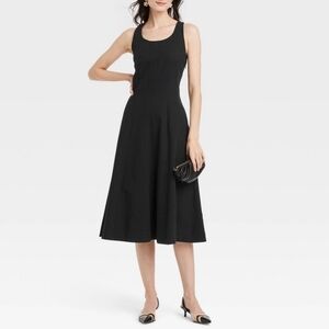 A New Day Corset Midi Dress - Black